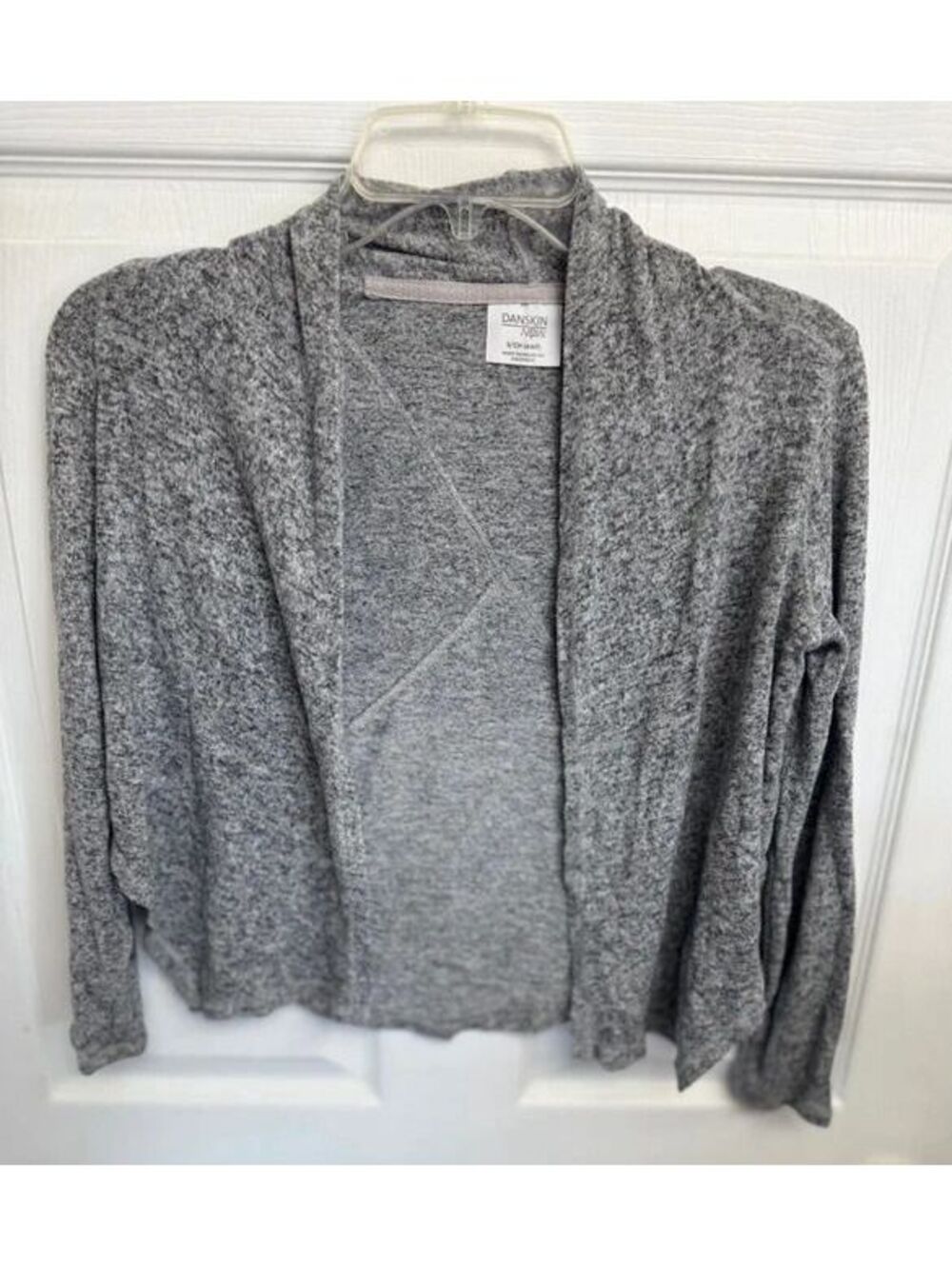Danskin Now Women’s Gray Open Front Cardigan Size Small 4-6 Lightweight